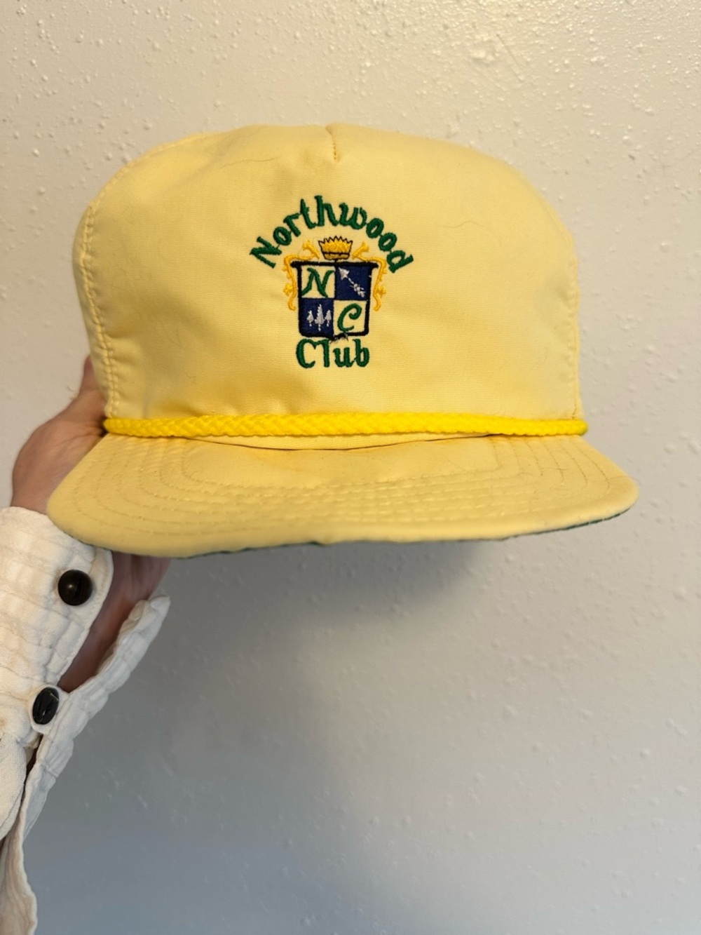 Northwood Club Yellow Rope-Trim Cap